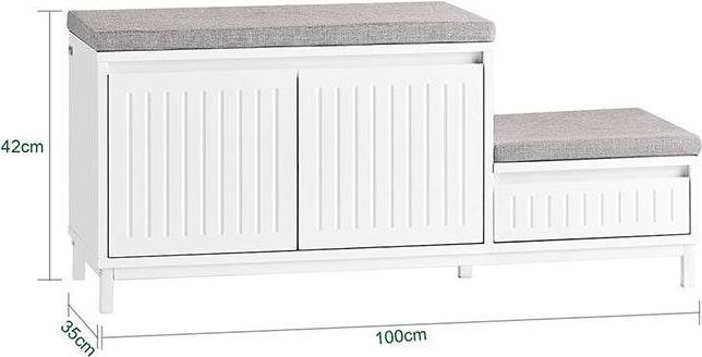 Produktbild SoBuy Schuhbank (100 x 35 x 24 cm)