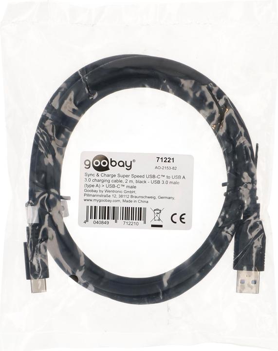 Produktbild Goobay USB 3.0 Kabel (2 m, USB 3.0)