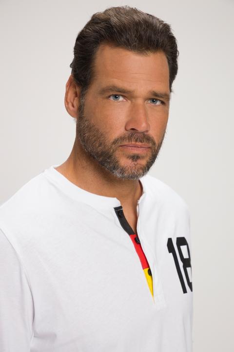 Immagine prodotto Jay-Pi Maglia serafino con maniche lunghe, stampa dedicata al calcio e abbottonatura (XXL)
