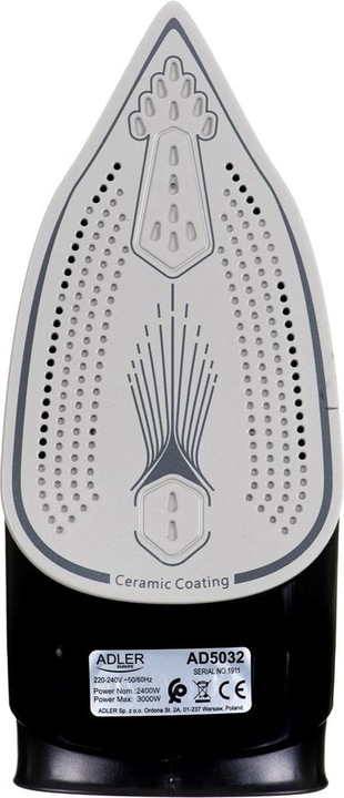 Produktbild Adler AD 5032 Bügeleisen Trocken-Bügeleisen Keramik-Bügelsohle (3000 W, 80 g/min)