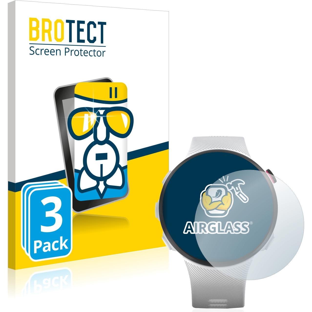 BROTECT AirGlass Panzerglasfolie, Smartwatch Schutzfolie, Transparent