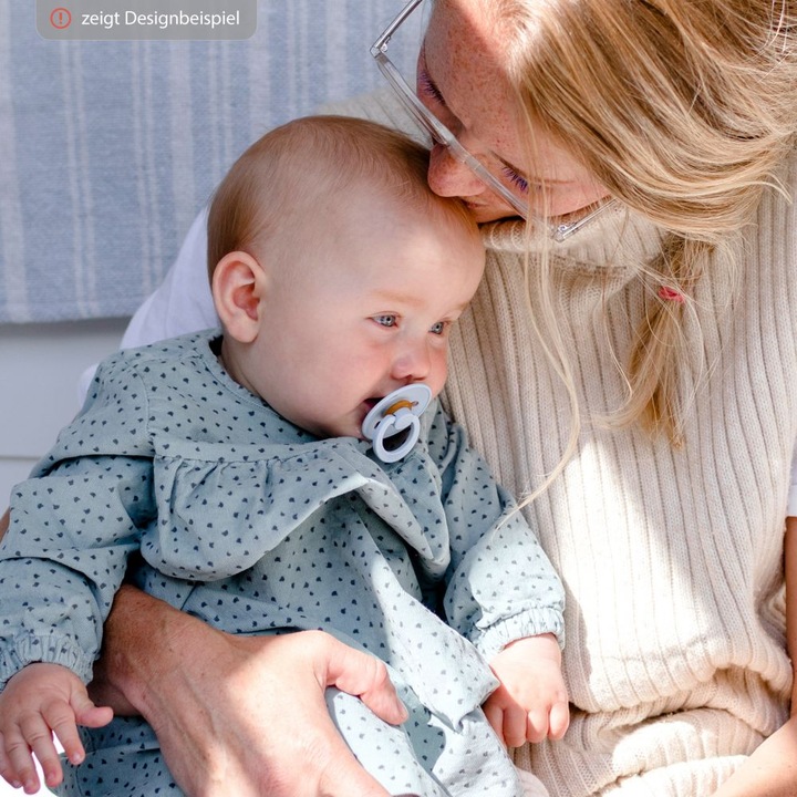 Actual product image Bibs Colour Latex Soother (symmetrical, 6-18 months), Sage & Ivory (2 x, 6 - 12 M.)