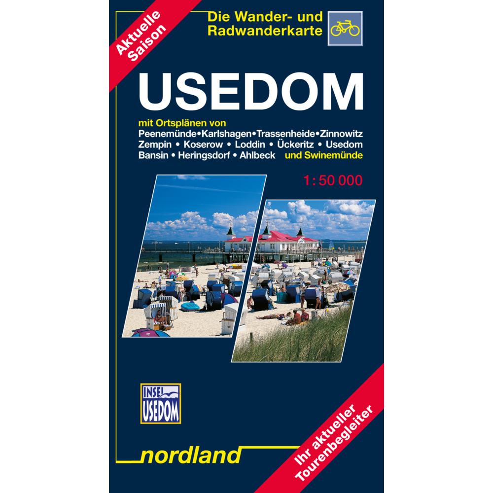 Usedom 1 : 50 000. Wander- und Radwanderkarte. Saison 2017-2019, Landkarte