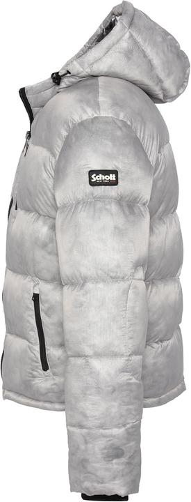 Actual product image Schott Nyc Inwood Light Grey Quilted Technical Down Jacket (S)