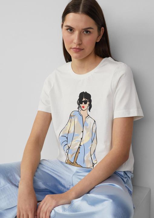 Immagine prodotto S.Oliver T-Shirt Jerseyshirt im Relaxed Fit mit Effekt-Artwork (36)