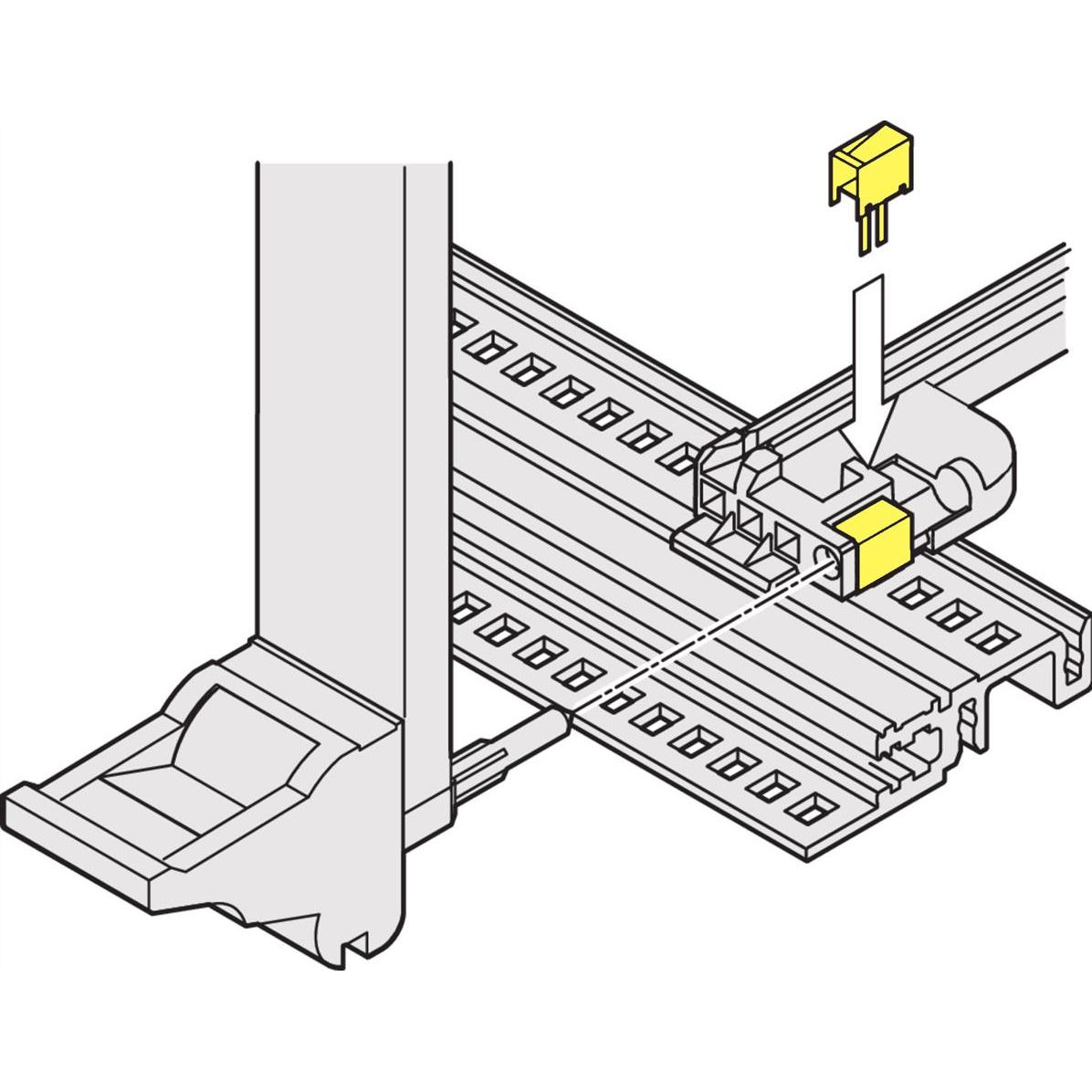 Thumbnail - Schroff ESD-Clip für Alignment-Pin der CPCI-/VME64x-Griffe - ESD-CLIP IEEE 50STK, Serverschrank Zubehör