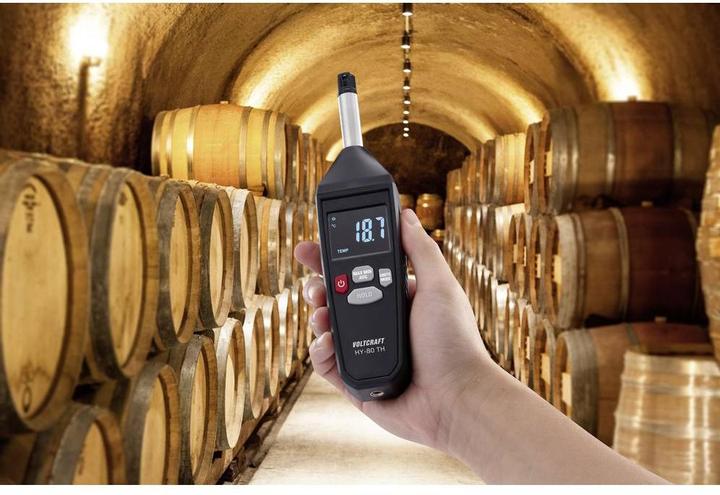 Produktbild Voltcraft HY-80 TH Luftfeuchtemessgerät (Hygrometer) 0% rF 100% rF Set Hygrometer