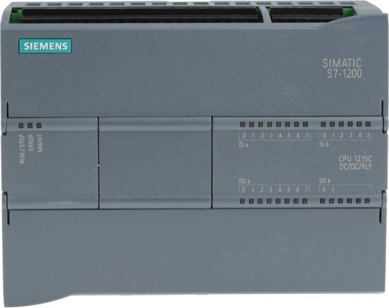 Actual product image Siemens SIMATIC S7-1200 CPU 1215C, DC/DC/Relay