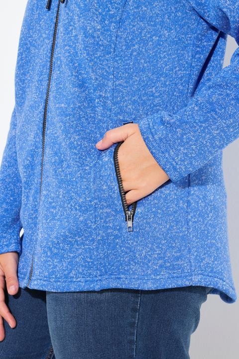 Produktbild Ulla Popken Strickfleece-Jacke, Kapuze, Reissverschlusstaschen (46, 48)