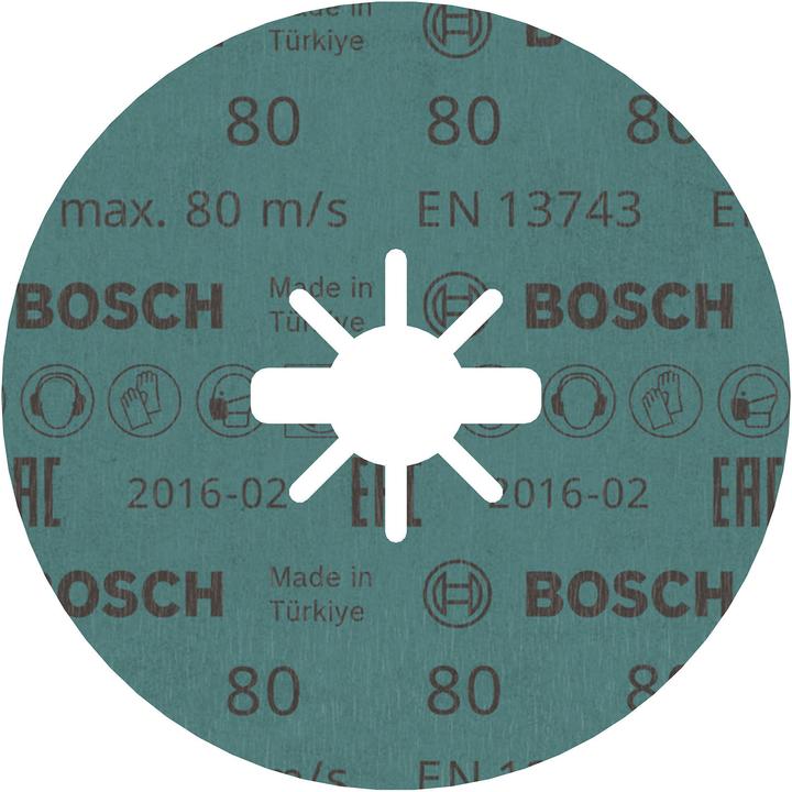 Image du produit Bosch Professional Zubehör PRO R574 Disque fibre X-Lock, 125 mm, G80 (80)