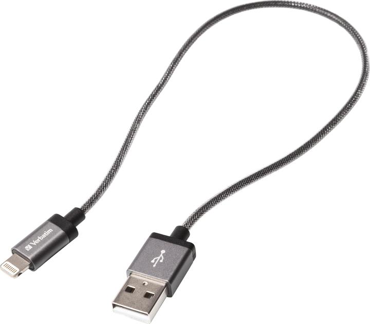 Image du produit Verbatim Câble Lightning - Gris espace - (0.30 m, USB 2.0)