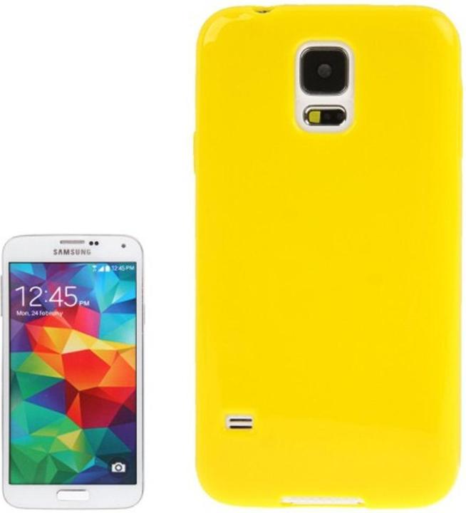 Produktbild König Design Schutzhülle TPU Case für Handy Samsung Galaxy S5 / S5 Neo Gelb (Samsung Galaxy S5, Samsung Galaxy S5 Neo)