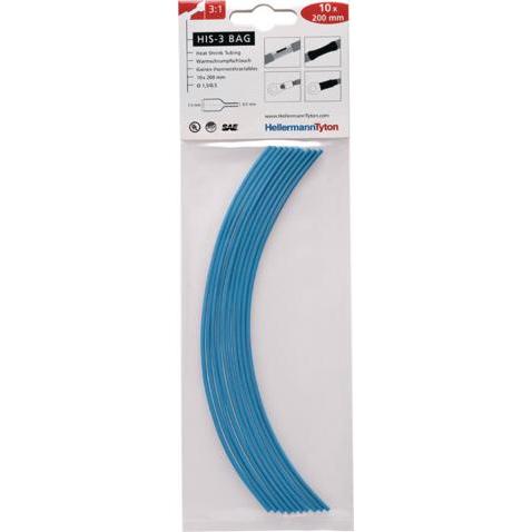 Thumbnail - HellermannTyton, Schrumpfschlauch, Schrumpfschlauchsortiment Blau (10 x)
