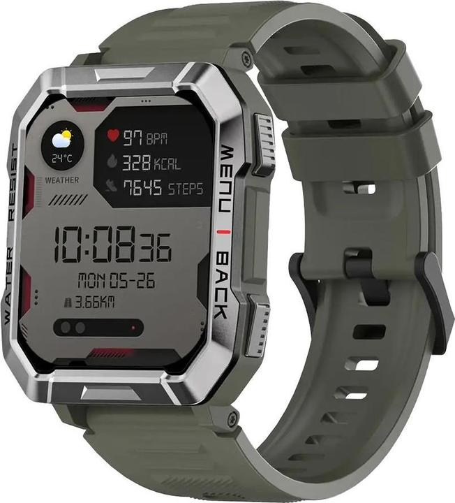 Produktbild Blackview W60 (Robuste Connected Watch - 2.01" - eingebautes Mikrofon) Khaki