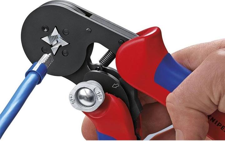 Actual product image Knipex Self-Adjusting Crimping Pliers for wire ferrules (180 mm)