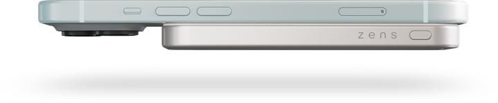 Image du produit Zens Slim Qi2 Al Powerbank 5000mAh White (5000 mAh, 15 W, 19.25 Wh)