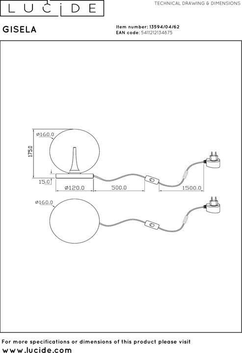 Image du produit Lucide Gisela (250 lm)