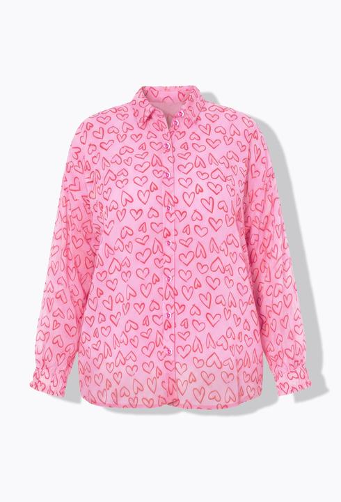 Produktbild Studio Untold Bluse, Oversize Shape, Herz-Flockprint (60)