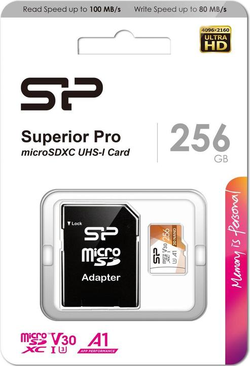 Produktbild Silicon Power Superior Pro (256 GB, microSDXC, U3, UHS-I)