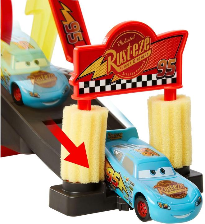 Actual product image Disney Pixar Cars Color Changers Lightning McQueen Autowaschanlage