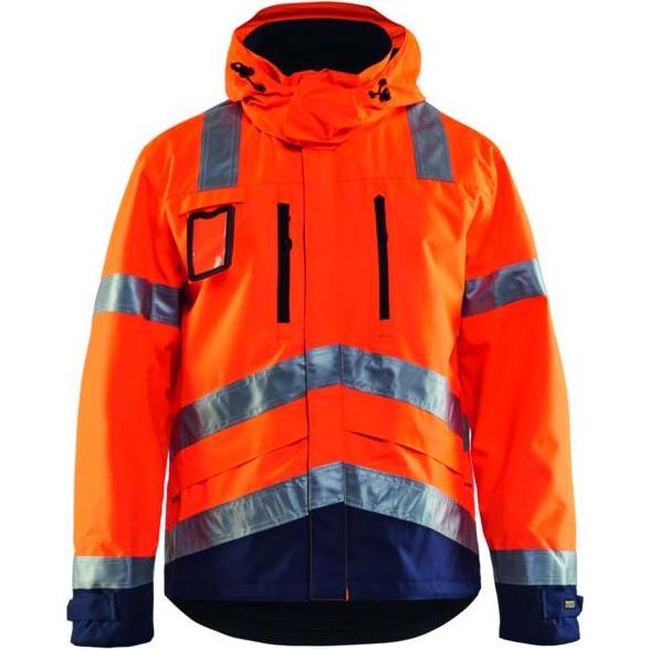 Blakläder, Arbeitsjacke, Warnschutz-Funktionsjacke, orange / marineblau, Unisex-Grösse: L (L)