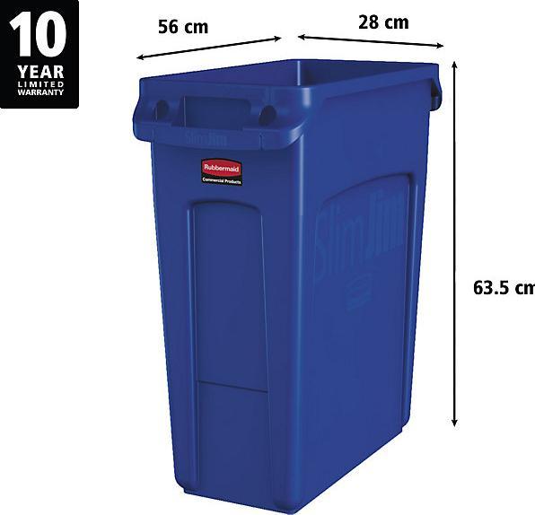 Immagine prodotto Rubbermaid Raccoglitore di materiale riciclabile in plastica (60 l)