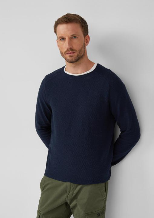 Produktbild s.Oliver Strickpullover Strukturierter Pullover aus Baumwolle (XXL)
