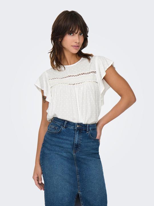 Produktbild JdY Locker geschnitten V-Ausschnitt Voluminöser Armschnitt Top Top (XL)