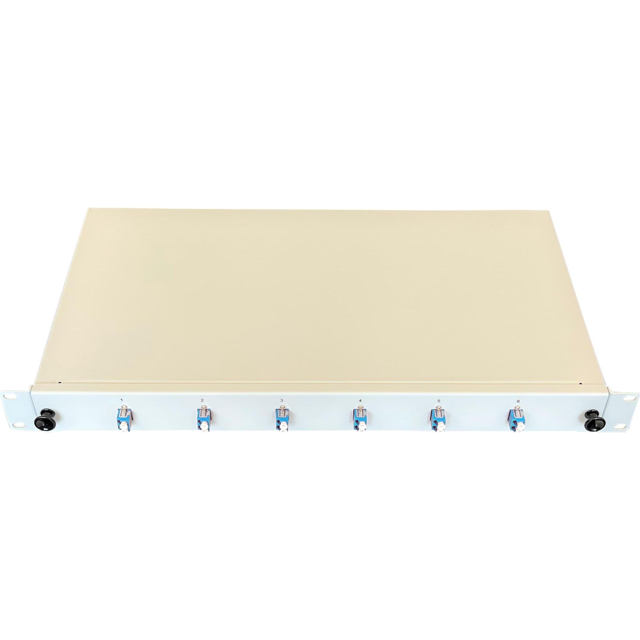 Paschke Spleissbox/Patchpanel 48,30cm (19") 6x LCd OS2 BLAU 442304-06SA, Server Zubehör, Grau