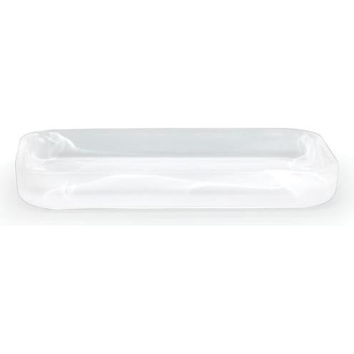Thumbnail - spirella, Zahnputzbecher, Madison Schale Weiss Weiss - Quarzglas (23 x 3 x 13 cm)