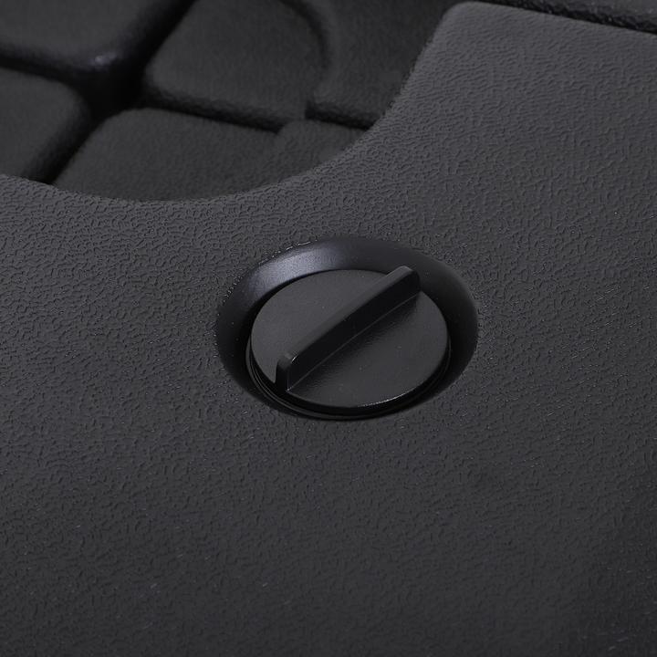 Produktbild Outsunny 4tlg Sonnenschirmständer befüllbar mit Sand Wasser HDPE-Kunststoff Schwarz je 51 x 51 x 12 cm bis zu