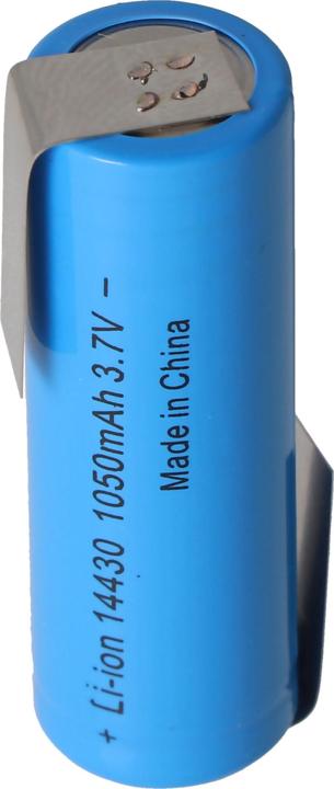 Image du produit AccuCell Batterie Li-ion 14430 avec cosses à souder en forme de Z 1050mAh 3,6V - 3,7V Pile lithium-ion sans (1 pcs, 1050 mAh, Batterie)