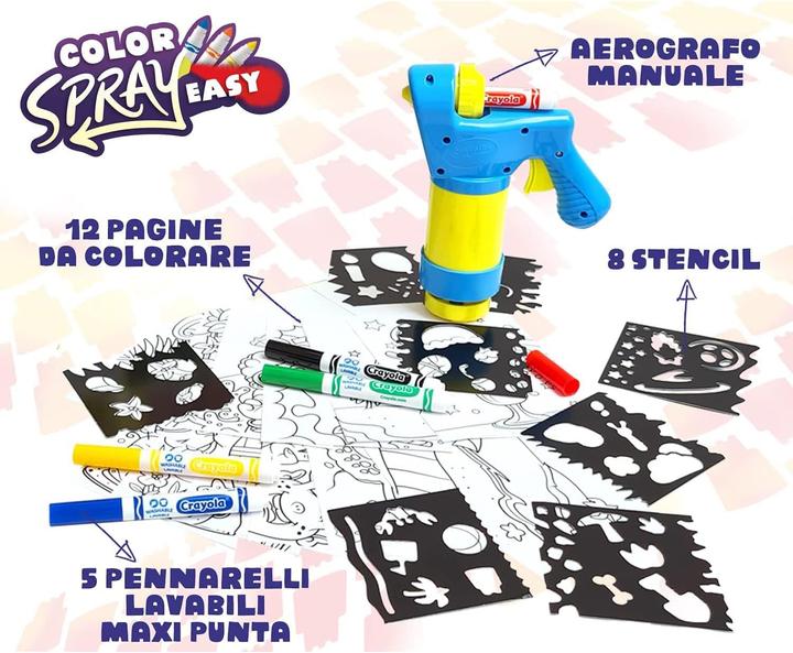 Actual product image Crayola Mini Marker Sprayer, Marker Airbrush Kit, Gift for Kids, 7+, 25-7494