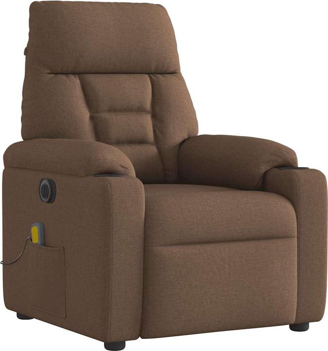 Immagine prodotto VidaXL Sedia da massaggio elettrica in tessuto marrone