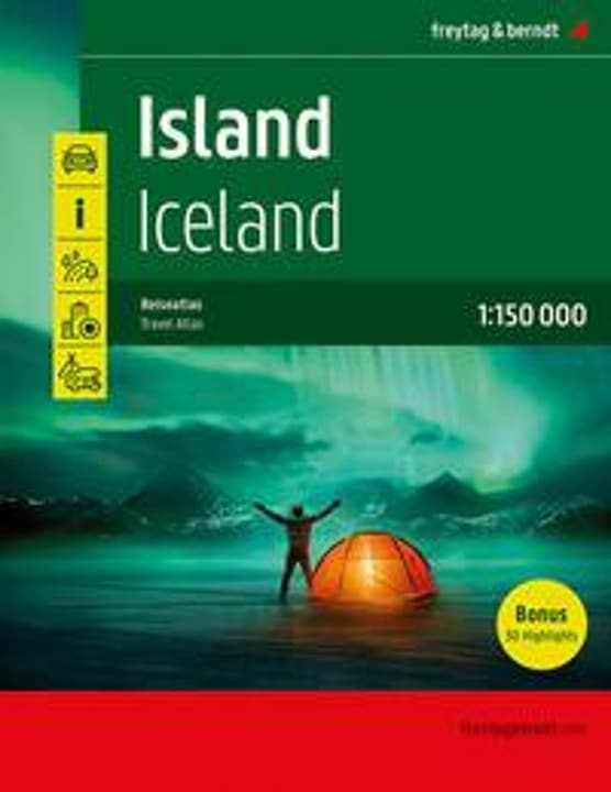 Produktbild Island Reiseatlas, Autoatlas 1:150.000, Spiralbindung, freytag & berndt