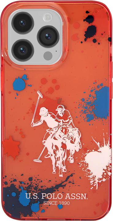Actual product image U.S. Polo H3442 Splatter Horse Case (Apple iPhone 14 Pro)