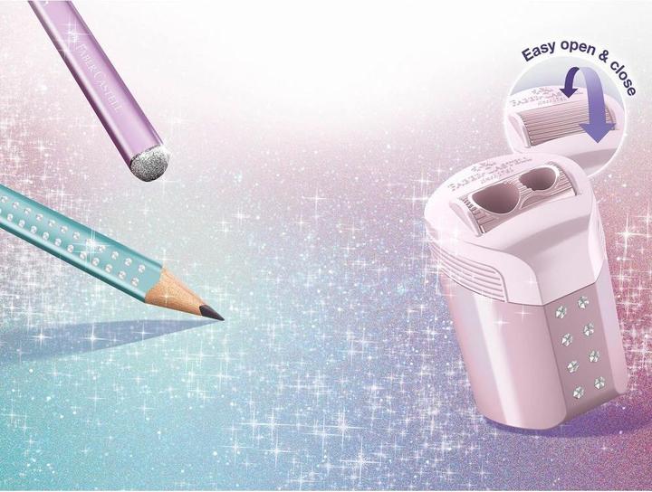Immagine prodotto Faber-Castell Set da scrittura 4 pezzi Sparkle rose metallic (2 mm, B, 4x)