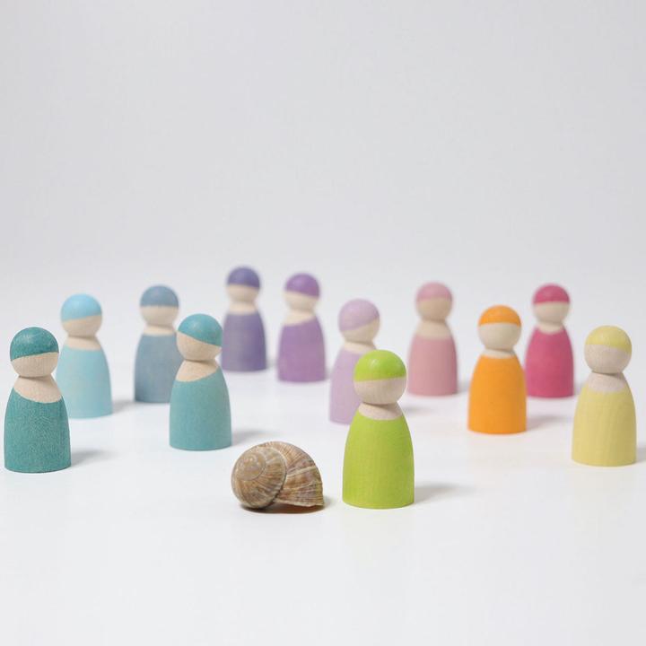 Produktbild Grimm's Regenbogenfreunde Pastell (12 Teile)