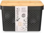 Produktbild Kinvara Mehrzweckbox mit perforiertem Bambusdeckel grd sch (26.20 cm)