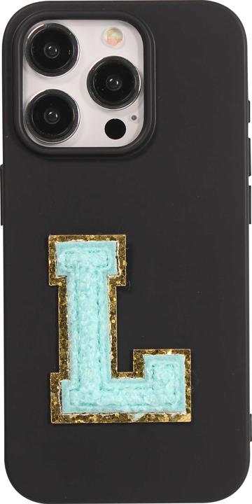 Actual product image PhoneLook Sticker Sticker for mobile/tablet/computer 3D embroidered turquoise letter L