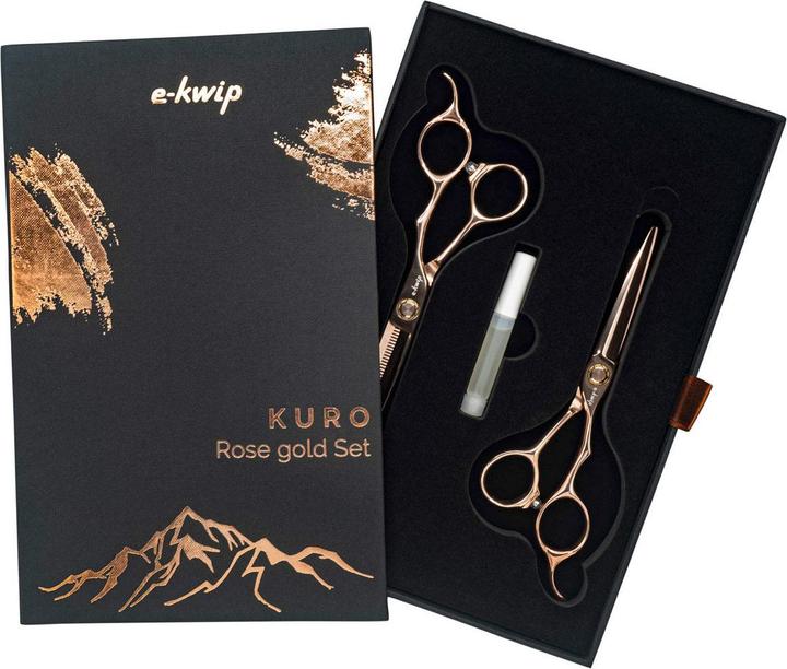 Image du produit E-kwip Kuro SET 5.5" Ciseaux à cheveux et Mo (13.97 cm)