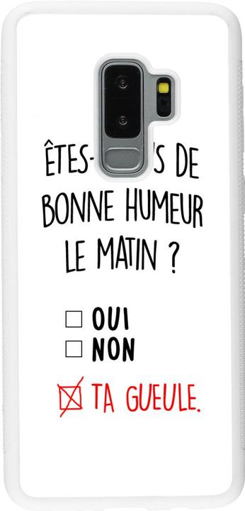 Produktbild PhoneLook Hülle Silikon weiss Bonne humeur matin (Samsung Galaxy S9+)
