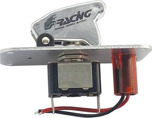 Actual product image Simoni Racing Toggle switch Kill Switch Baby Go with plate