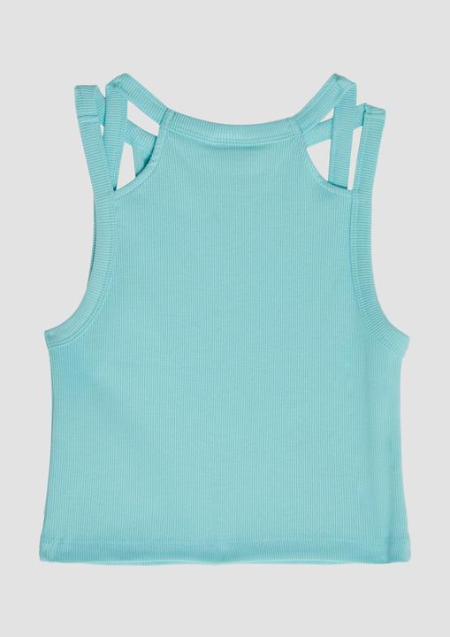 Produktbild S.Oliver T-Shirt Verkürztes Tanktop aus Rippware mit Cut-outs (170, 176)