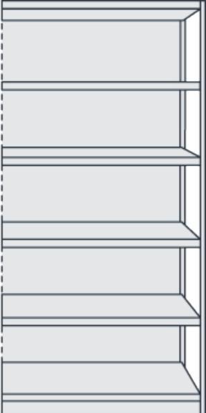 Actual product image kaiserkraft Office plug-in shelf, with back wall