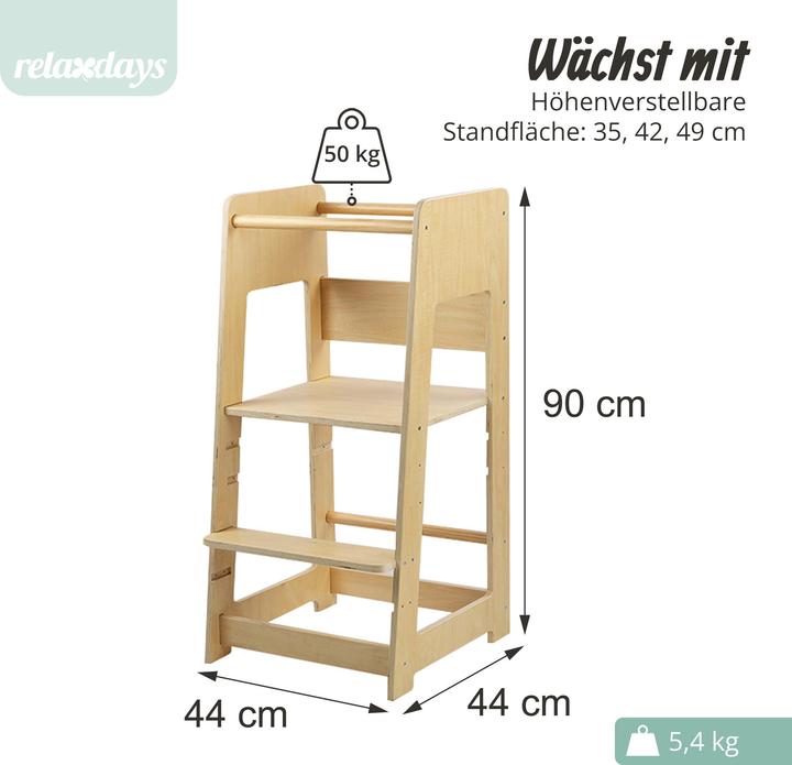 Produktbild Relaxdays Lernturm (44 x 44 x 90 cm)