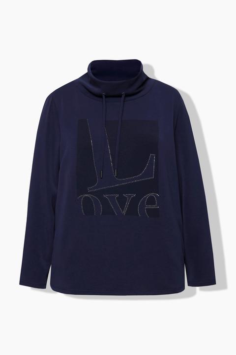 Produktbild Ulla Popken Sweatshirt, Love, Stehkragen, Langarm (60)