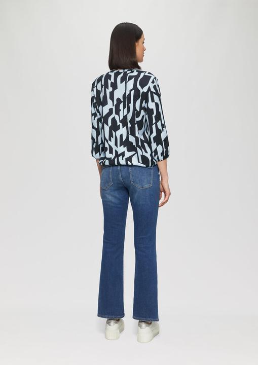 Actual product image S.Oliver T-Shirt Strukturiertes Blusenshirt mit All-over-Print (38)