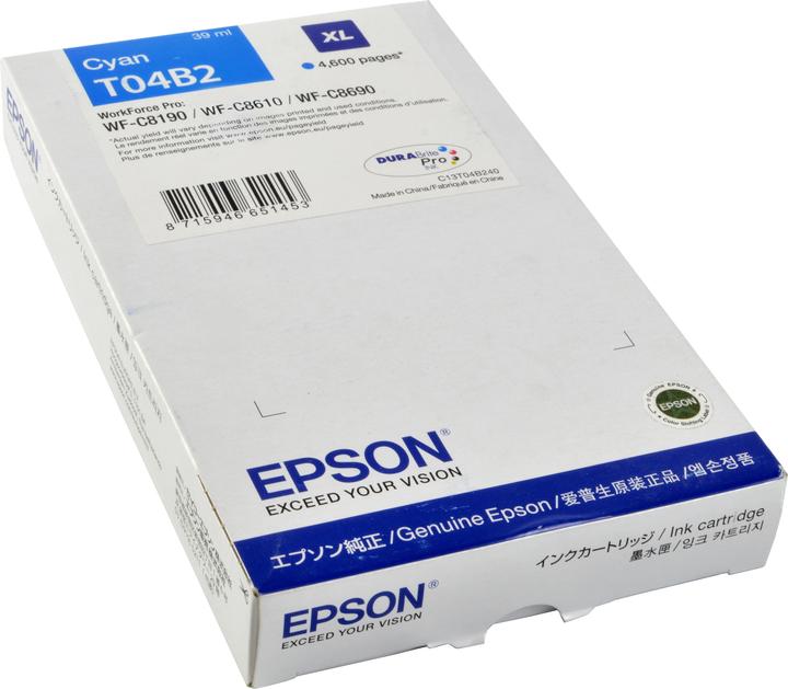 Produktbild Epson Ink Cartridge XL Cyan T04b2 (C)