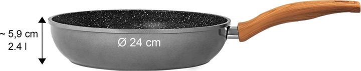 Actual product image Stoneline Back to Nature Schmorpfanne 24 cm (24 cm, Casserole + Stewpot, Aluminium)